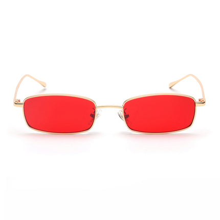 Small Rectangle Sunglasses with Metal Frame - Wnkrs