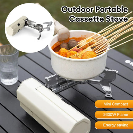 Camping Gas Stove Portable Folding Cassette Stove Outdoor Hiking BBQ Travel Cooking Grill Cooker Gas Burner Food Heating Tool Kitchen Gadgets - Wnkrs