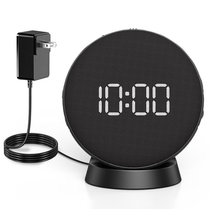 2-in-1 Loud Vibrating Alarm Clock with Bed Shaker for Heavy Sleepers & Hearing Impaired - Wireless Charging