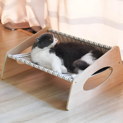 Hamac pour chat en bois massif