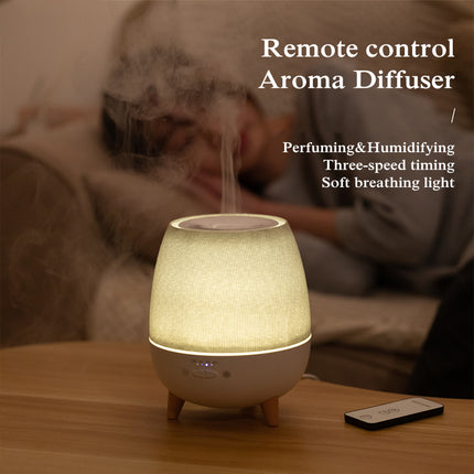 Diffuseur d'huiles essentielles 24 V avec lampe de nuit LED chaude et humidificateur à ultrasons