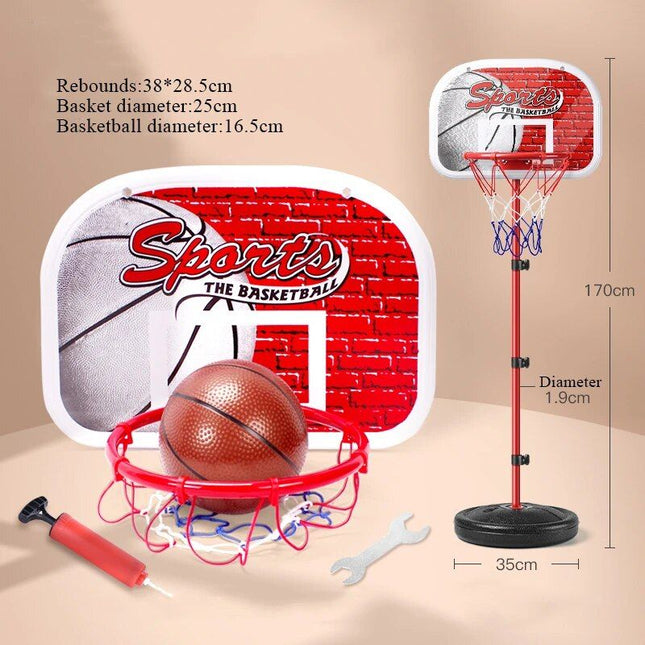 Adjustable Height Basketball Hoop Stand Set for Kids - Wnkrs