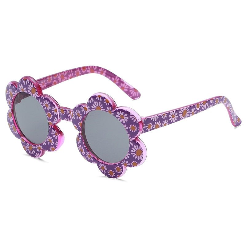 Kids Cartoon Flower Shaped Sunglasses