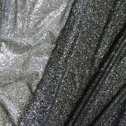 Bright And Full Version Of Black Gold Black Silver Hot Sequined Fabric - Wnkrs