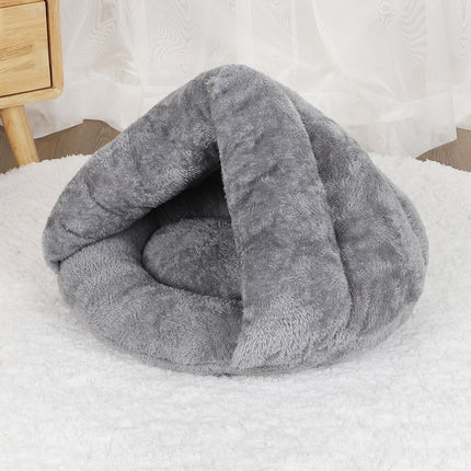 Lit pour chien en peluche confortable