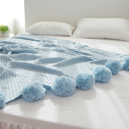 Ball carpet cotton knit blanket - Wnkrs