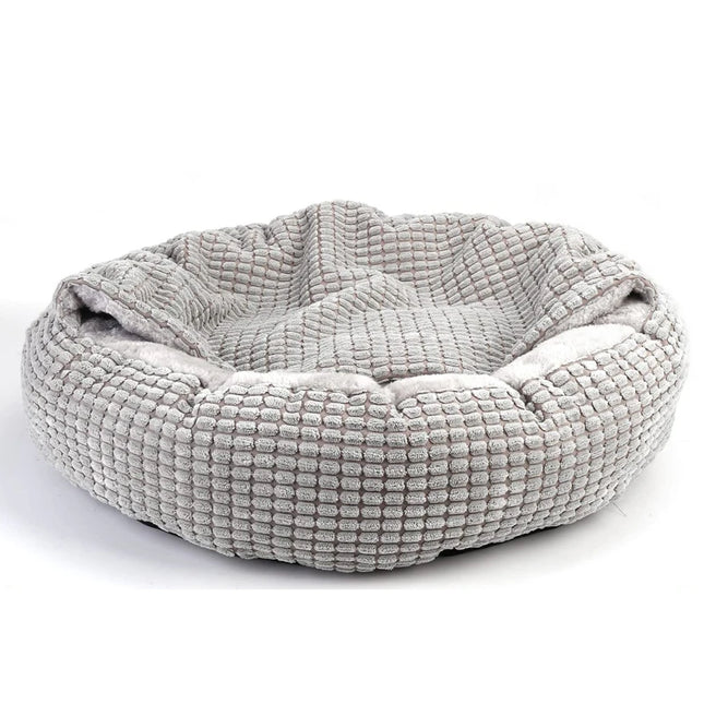 Coussin orthopédique rond et moelleux pour animaux de compagnie