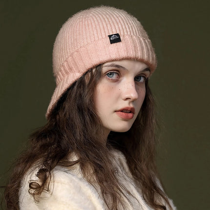 Gorro de punto cálido con visera y pico de pato: gorro resistente al viento para esquí y equitación