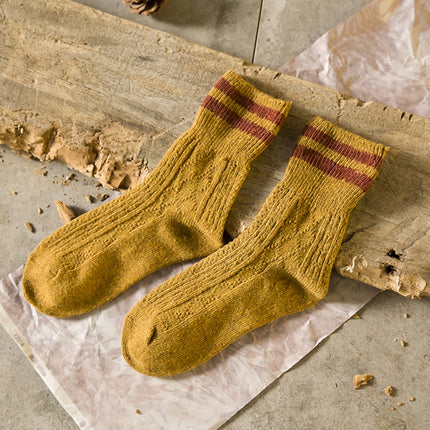 Chaussettes confortables en laine épaisse de style japonais pour femmes