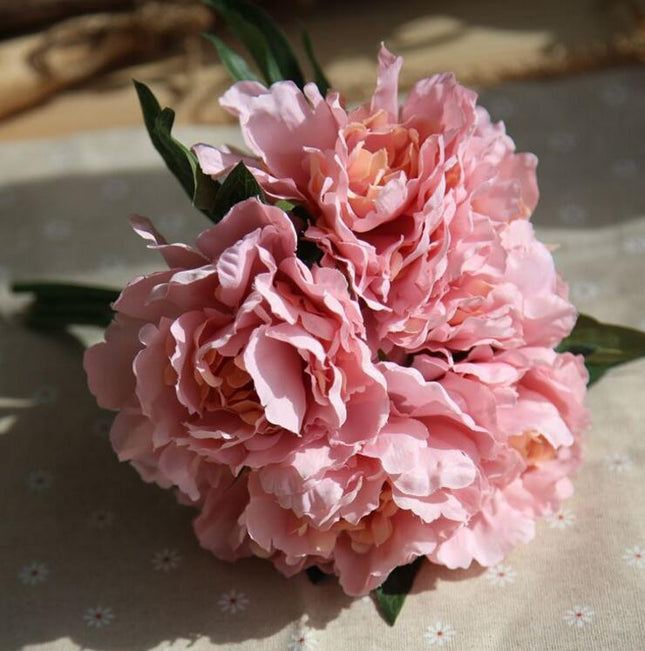 Artificial Peony Flowers Branches Set - Wnkrs