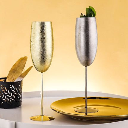 Champagne glass stainless steel goblet - Wnkrs