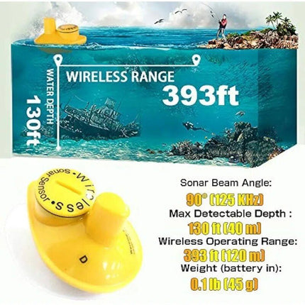 Portable Wireless Fish Finder with LCD Display - Wnkrs