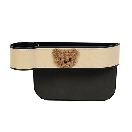 Cute Cartoon Bear Car Seat Gap Organizer with Tissue Holder - Wnkrs