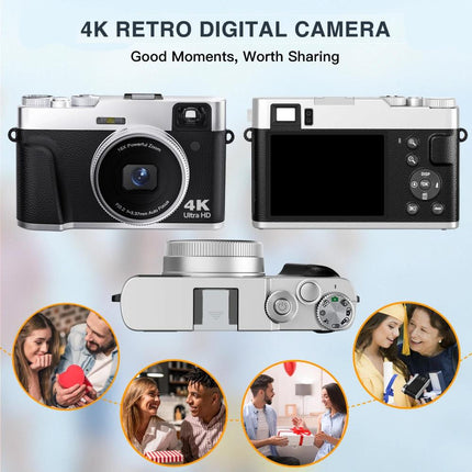 Caméra de vlogging autofocus 4K avec 48 MP