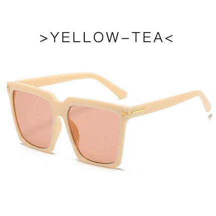 Chic Oversized Square Sunglasses for Women - UV400 Gradient Lenses