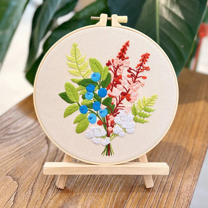 Kit de broderie de fleurs pour débutants