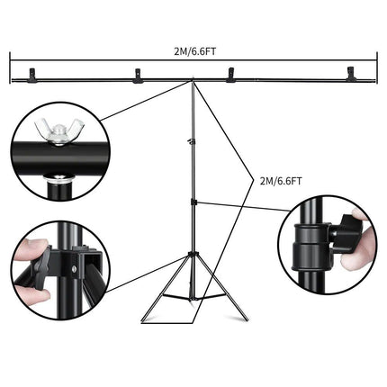 Adjustable 2x2M T-Shaped Stand Tripod - Wnkrs