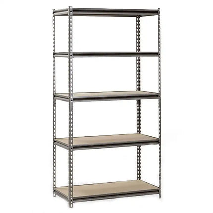 Adjustable Heavy-Duty 5-Shelf Steel Shelving Unit - Wnkrs