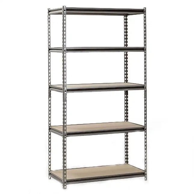 Adjustable Heavy-Duty 5-Shelf Steel Shelving Unit - Wnkrs