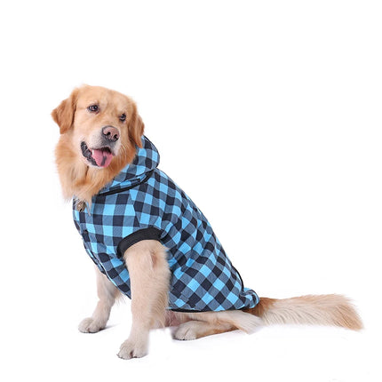 Manteau d'hiver pour grand chien avec capuche amovible