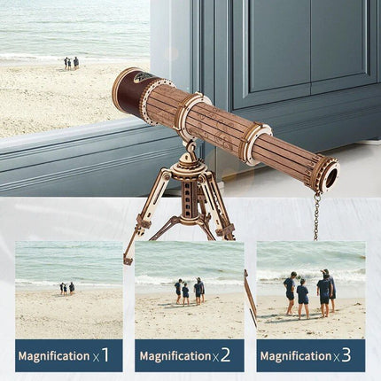 3D Wooden Monocular Telescope Puzzle - Wnkrs