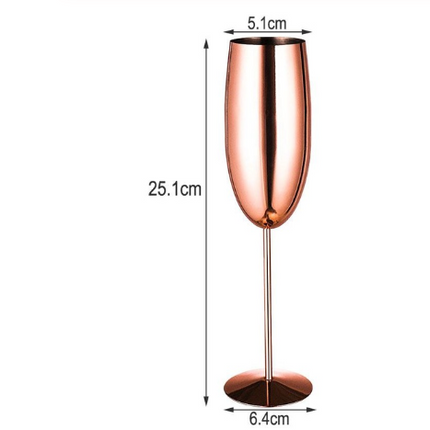 Champagne glass stainless steel goblet - Wnkrs