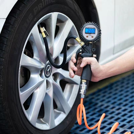 Digital Hand-Held Tyre Pressure Gauge & Inflator for Repair Shops - Wnkrs