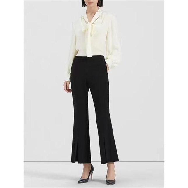 Pantalon évasé taille haute élégant