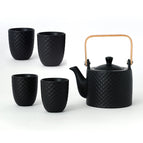 Noir / 1 pot 4 tasses