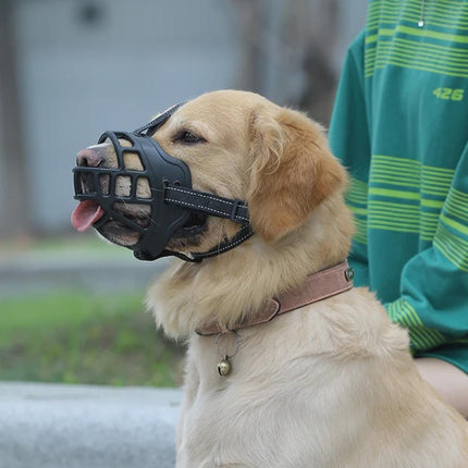 Muselière pour chien respirante et durable - Conception de panier anti-morsure, parfaite pour les Golden Retrievers et les grandes races