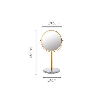 Natural Marble 360 Rotating Makeup Vanity Mirror