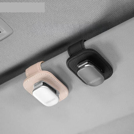 Luxury Leather Sun Visor Car Glasses Storage Clip - Wnkrs