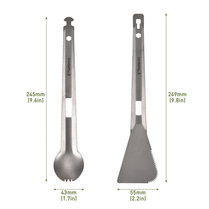 Titanium Multi-Use Camping Utensil Set