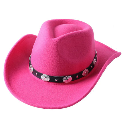 Sombrero fedora de vaquero unisex engrosado: accesorio elegante para otoño e invierno