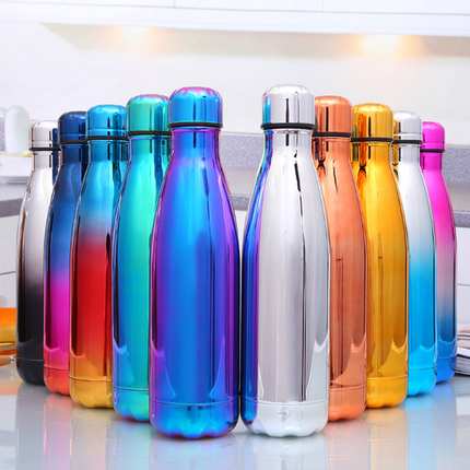 Hot Hot Hot Stainless Steel Vacuum Flask Hot Water  Outdoor Sport Thermal Water Bottle 500ML Coke Bottle - Wnkrs