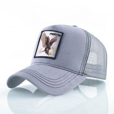 Breathable Mesh Trucker Cap with Animal Patch - Wnkrs