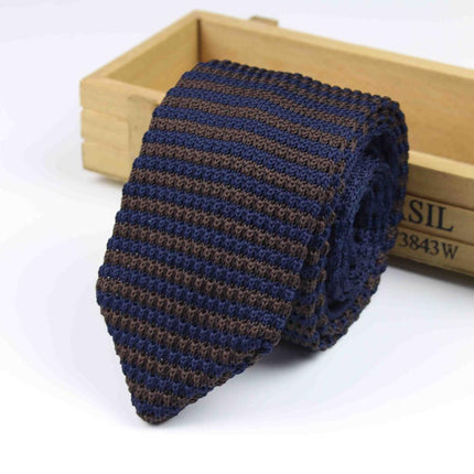 Knitted Striped Classic Men's Ties - Wnkrs