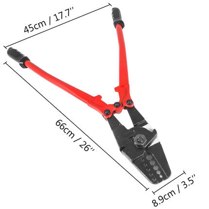 Professional 2-in-1 Wire Rope Crimper & Cutter Tool - Wnkrs