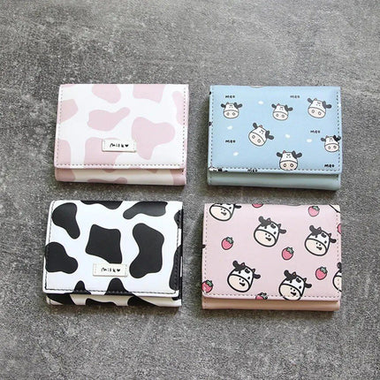 Chic Cow Print Tri-fold Women's Wallet - Wnkrs