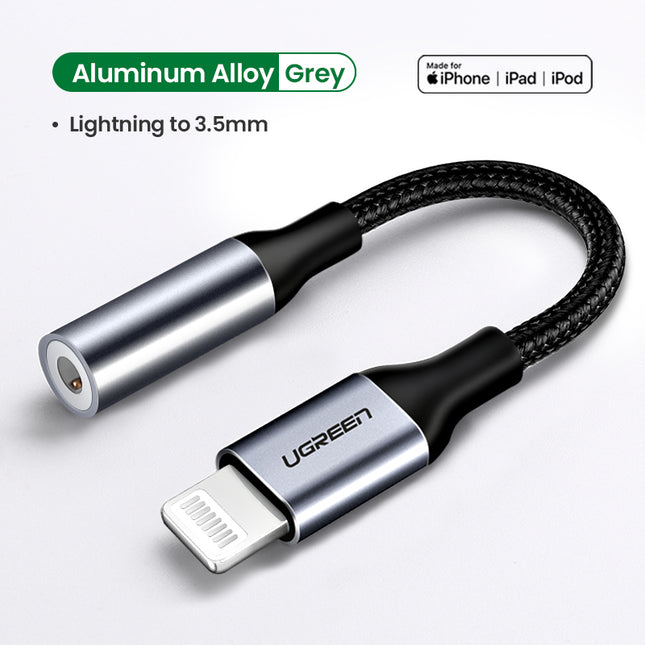 Adaptador de Lightning a auriculares de 3,5 mm