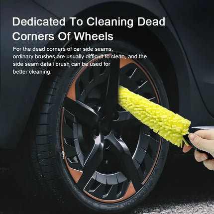 Ensemble de brosses de nettoyage pour voiture et de serviettes en microfibre – Kit de nettoyage de jantes à séchage rapide