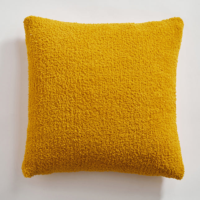 Housse de coussin de canapé en peluche confortable - Taie d'oreiller décorative douce et moelleuse