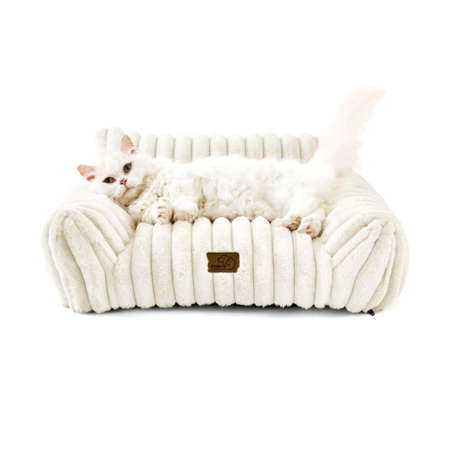 Lit en peluche chaud pour chat et chien pour un confort hivernal