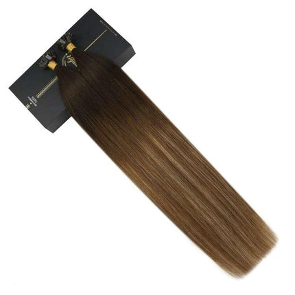 Extensiones de cabello humano con punta plana