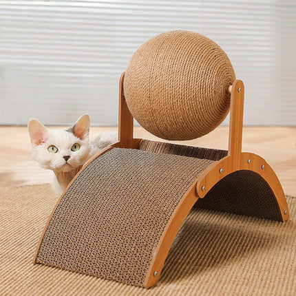 Planche à gratter résistante à l'usure pour chat et jouet en corde de sisal