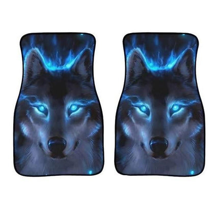 Universal Blue Wolf Car Floor Mats - Wnkrs