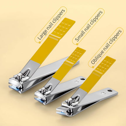 Premium Stainless Steel Nail Clipper Set with Portable Travel Case