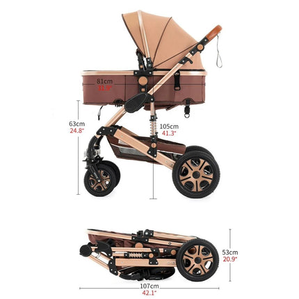 Poussette pour bébé Système de voyage Combo Siège auto