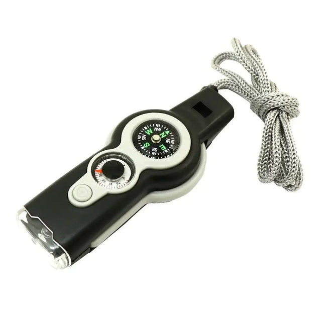 Multi-Purpose Outdoor Emergency Survival Tool with LED Light and Whistle - Wnkrs