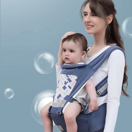 Versatile Baby Carrier with Hip Seat, Breathable & Adjustable Strap - Wnkrs